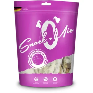 Snack-O-Mio - Feine Kaninchenohren mit Fell 15Stück / ca. 235g