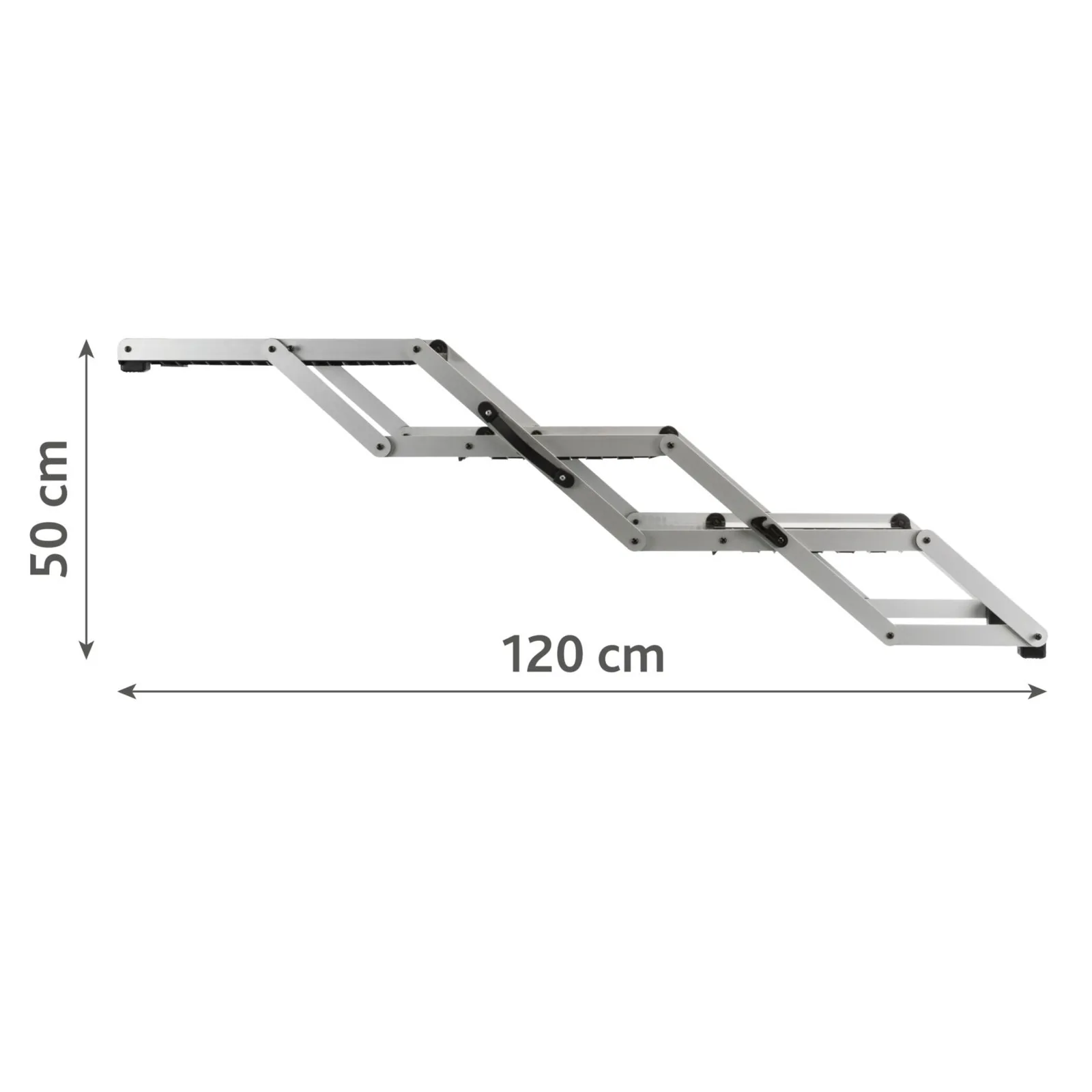Trixie 3-stufige Falt-Treppe, Aluminium/TPR – Bild 15