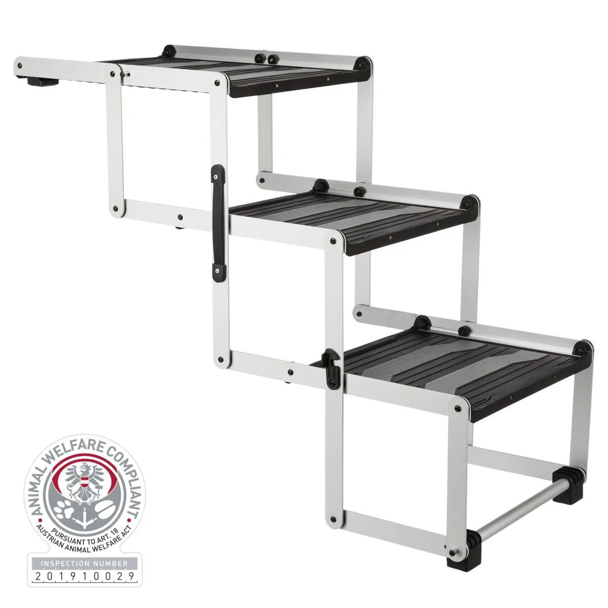 Trixie 3-stufige Falt-Treppe, Aluminium/TPR