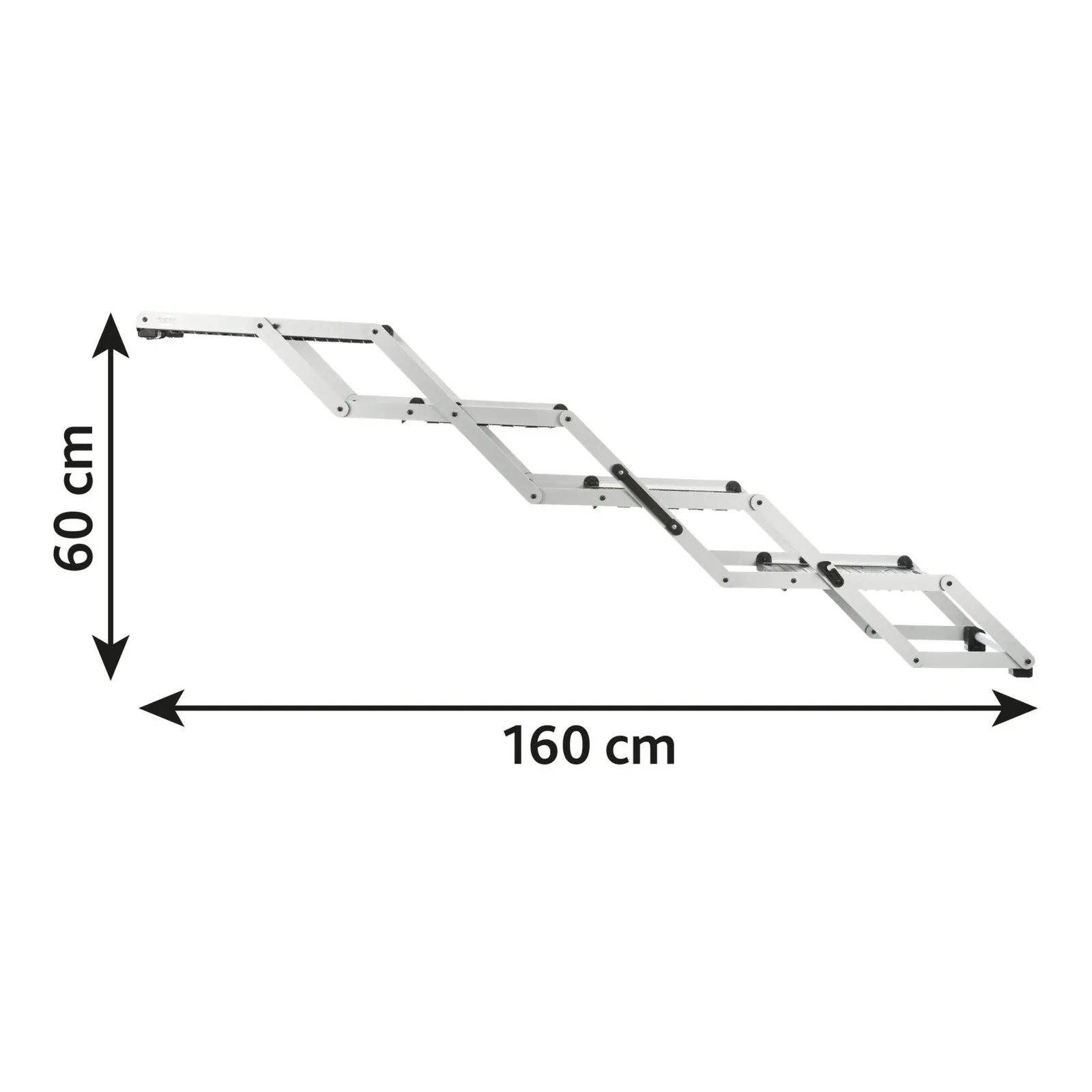Trixie 4-stufige Falt-Treppe, Aluminium/TPR – Bild 13