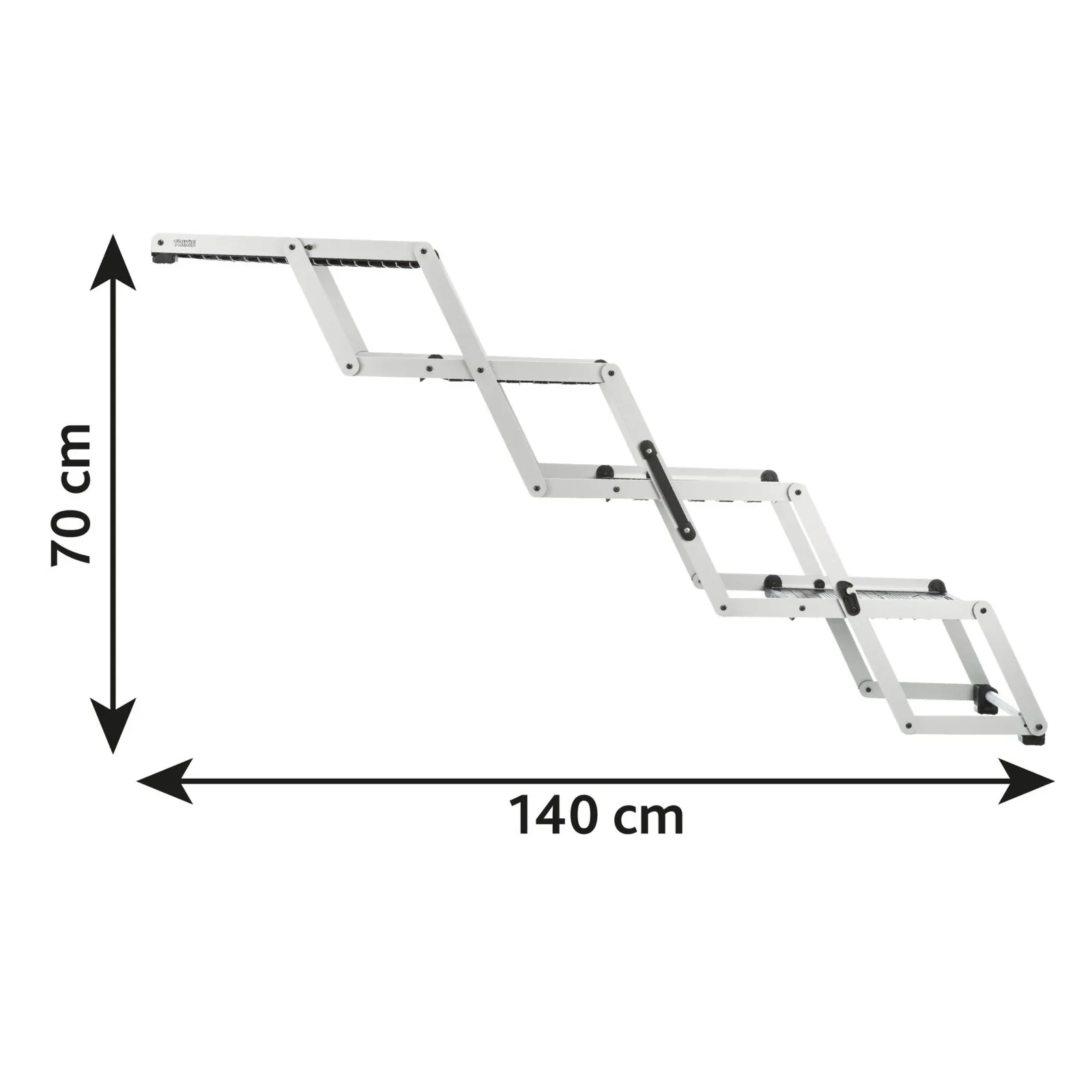 Trixie 4-stufige Falt-Treppe, Aluminium/TPR – Bild 14