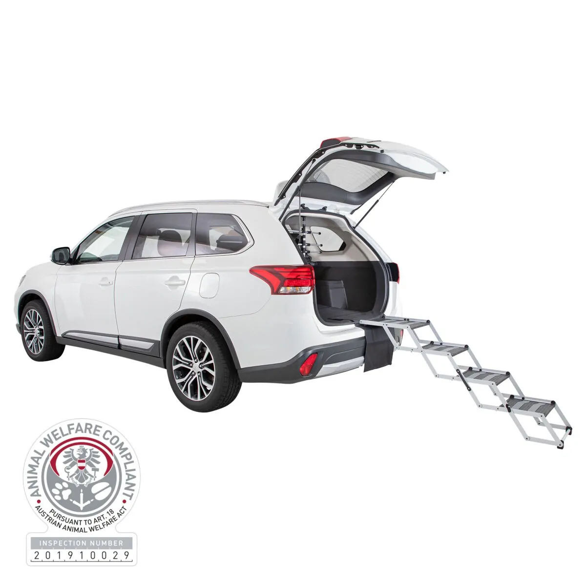 Trixie 4-stufige Falt-Treppe, Aluminium/TPR – Bild 2