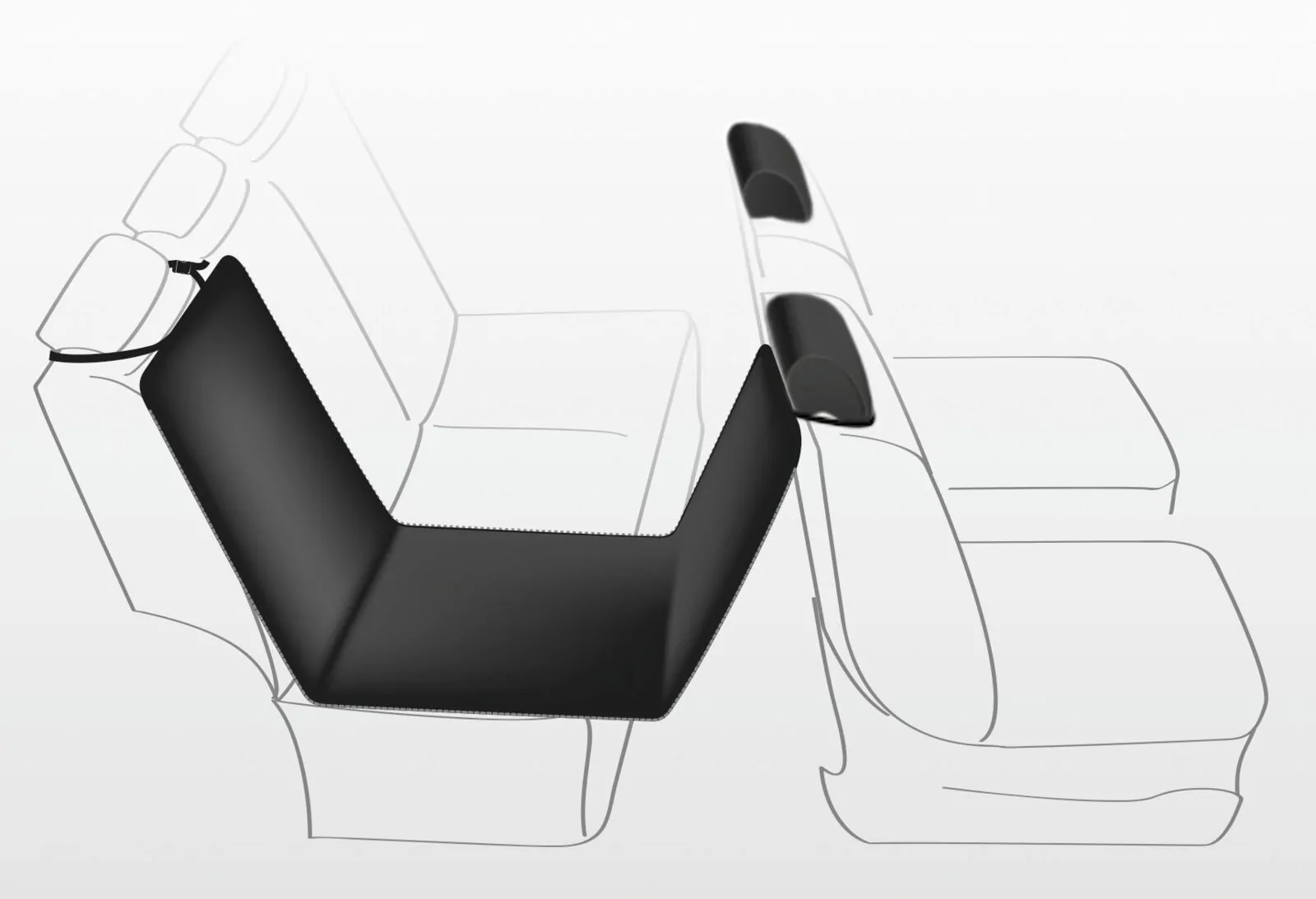Trixie Auto-Schondecke, teilbar – Bild 9