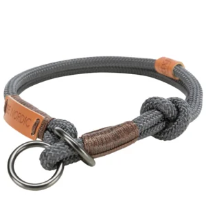 Trixie Be Nordic Zug-Stopp-Halsband - dunkelgrau/braun, Größe: XS-S