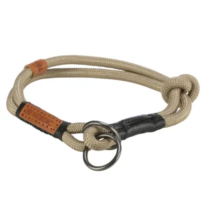 Trixie Be Nordic Zug-Stopp-Halsband - sand/schwarz, Größe: XS-S