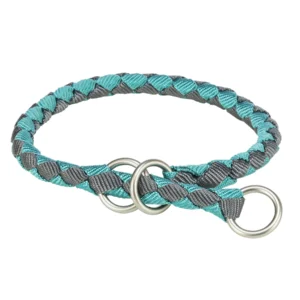 Trixie Cavo Zug-Stopp-Halsband - aqua/grafit, Größe: XS-S