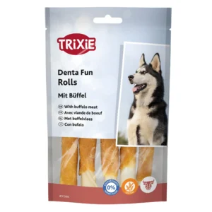 Trixie Denta Fun Buffalo Chewing Rolls, verpackt 70g