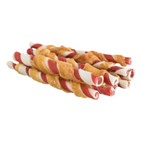 Trixie Denta Fun Barbecue Chicken Chewing Rolls, verpackt