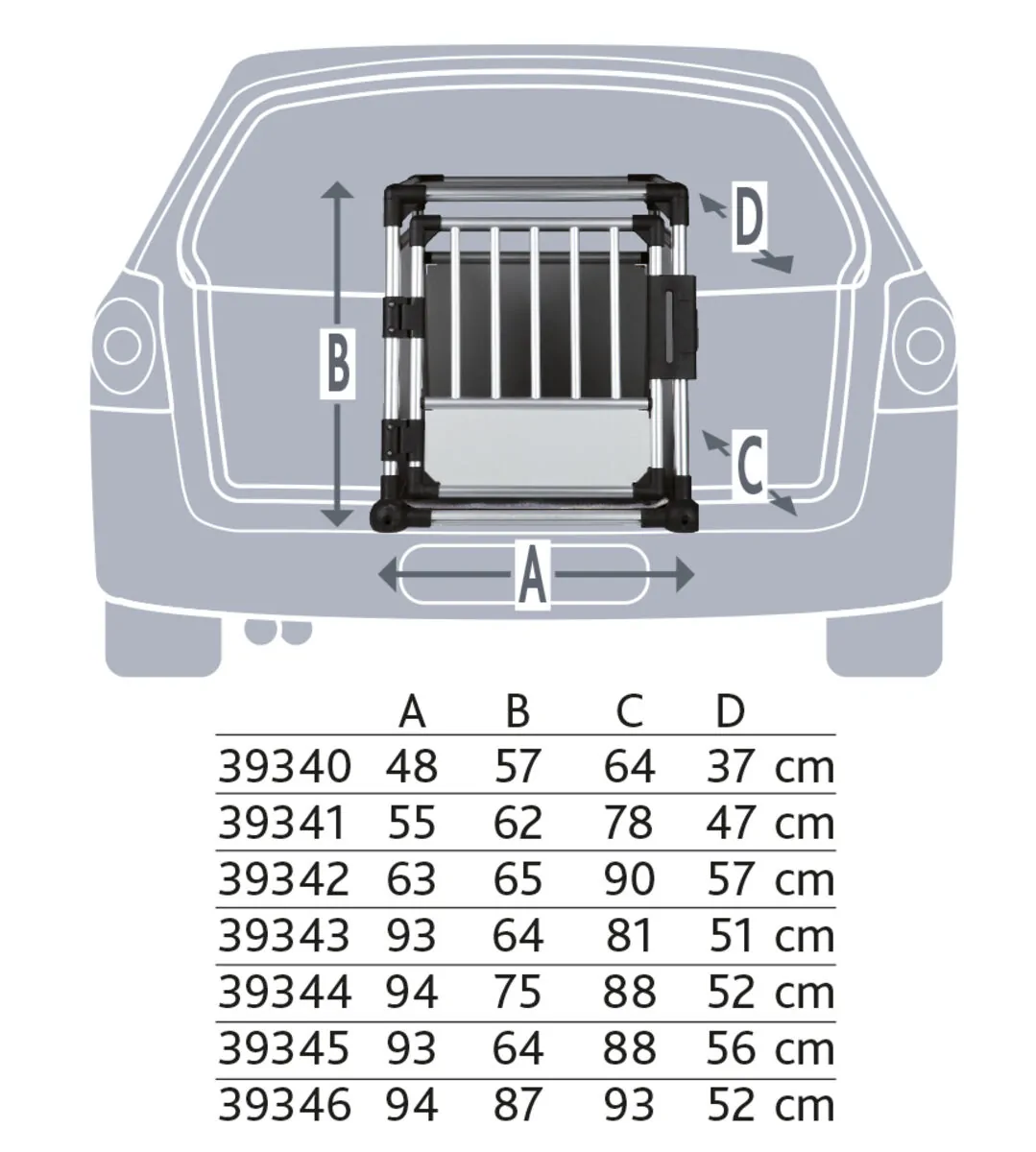 Trixie Doppel-Transportbox, Aluminium Größe M-L – Bild 4