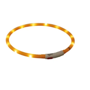 Trixie Flash Leuchtring USB XS-XL 70 cm/Ø 10 mm - orange