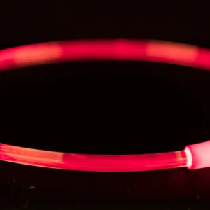 Trixie Flash Leuchtring USB - rot, Größe S-M
