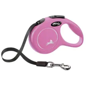 Trixie flexi New CLASSIC mit Gurt - pink, Größe M