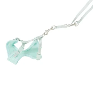 Trixie Junior Welpen-Softgeschirr mit Leine - mint, Größe: M-L