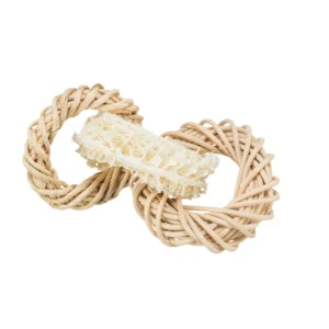 Trixie Luffaring mit Rattan- und Maisblatt Ring