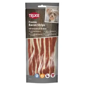 Trixie PREMIO Bacon Strips mit Entenbrust & Rind 80g