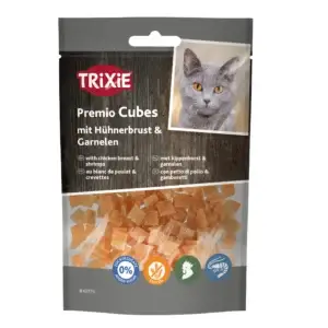Trixie Premio Cubes mit Hühnerbrust & Garnelen 50g
