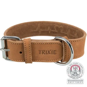 Trixie Rustic Fettleder-Halsband "Heartbeat"