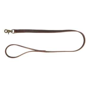 Trixie Rustic Fettleder Hundeleine - dunkelbraun, Größe: M-L
