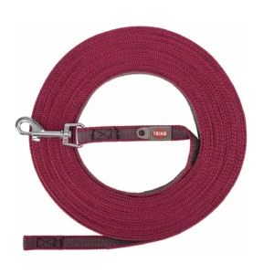 Trixie Schleppleine, gummiert - sangria, 10m