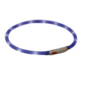 Trixie Flash Leuchtring USB XS-XL 70 cm/Ø 10 mm - royalblau