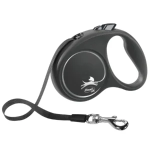 Trixie flexi BLACK DESIGN Gurt - schwarz