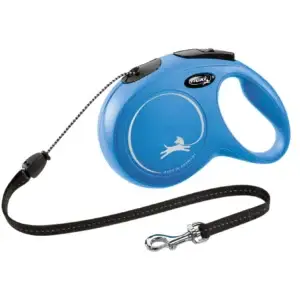 flexi Leine New CLASSIC mit Seil - blau, Groeße M