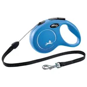 flexi Leine New CLASSIC mit Seil - blau, Groeße: S