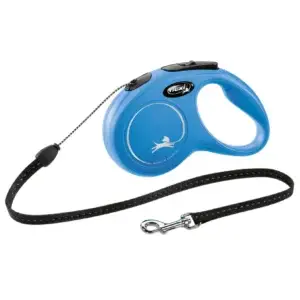 flexi Leine New CLASSIC mit Seil - blau, Größe: S