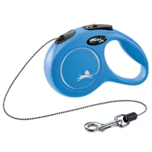 flexi Leine New CLASSIC mit Seil - blau, Größe: XS