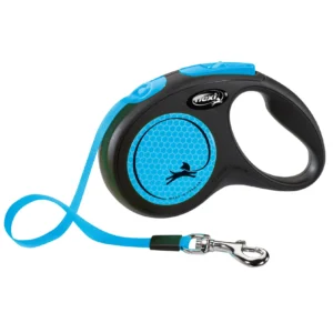 Trixie Flexi Leine New NEON Gurt - neonblau, Größe: S