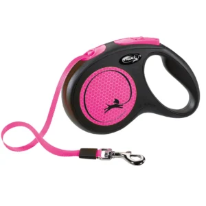 Trixie Flexi Leine New NEON Gurt - neonpink, Größe: M