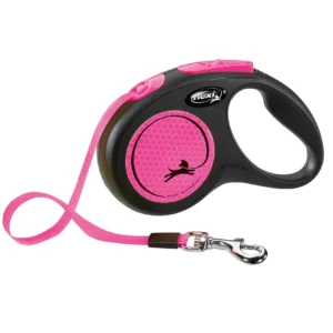 Trixie Flexi Leine New NEON Gurt - neonpink, Größe: S