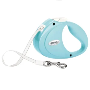 flexi Leine PUPPY mit Gurt - hellblau