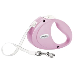 flexi Leine PUPPY mit Gurt - rosa