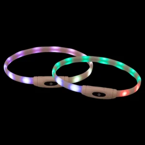 Trixie Flash Leuchtring USB Silikon multicolor