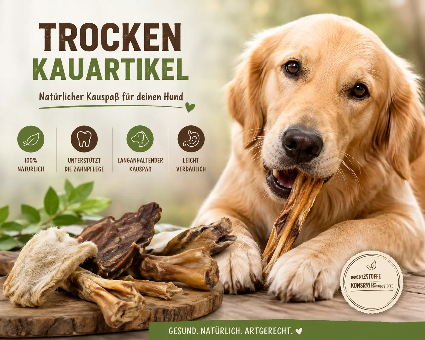 Trockenartikel für Hunde