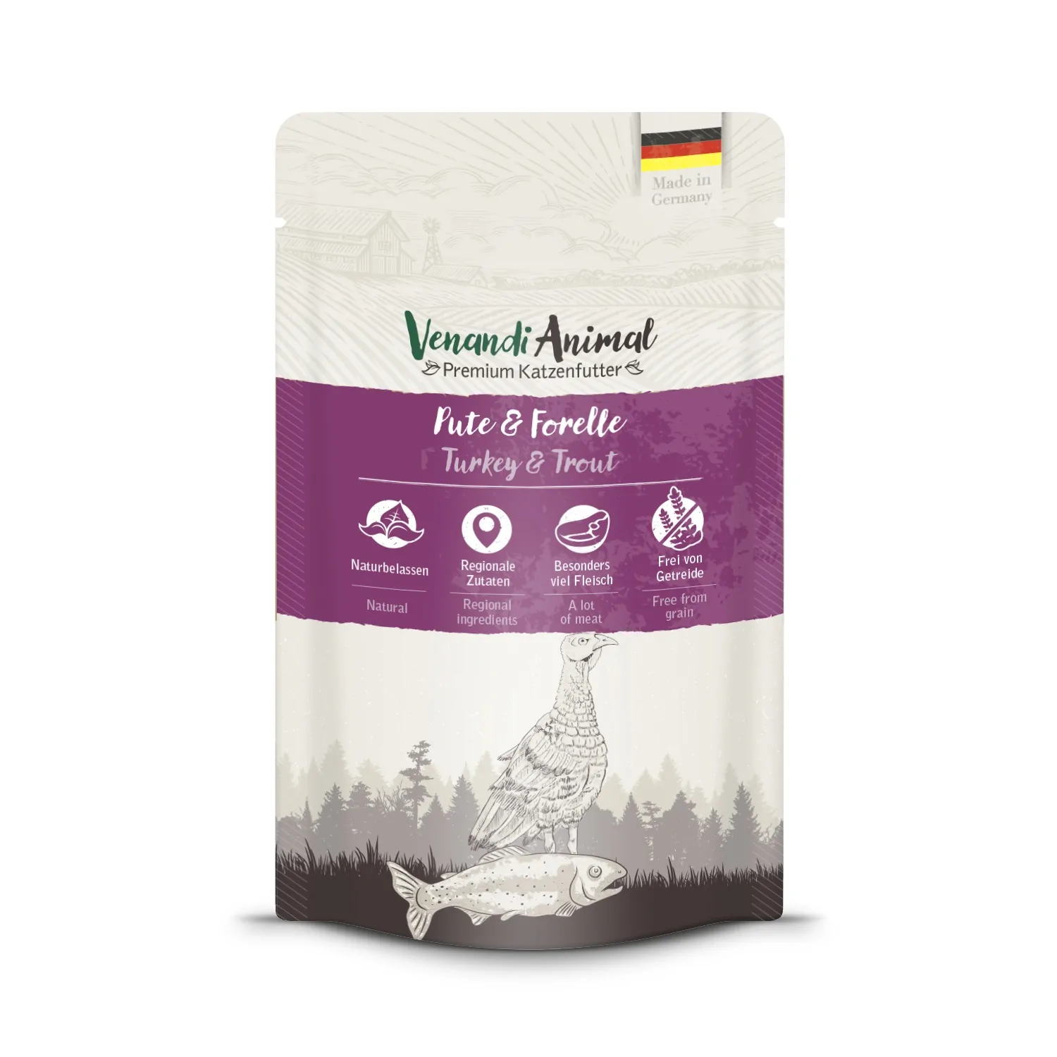 Venandi Animal - Pute & Forelle 125g