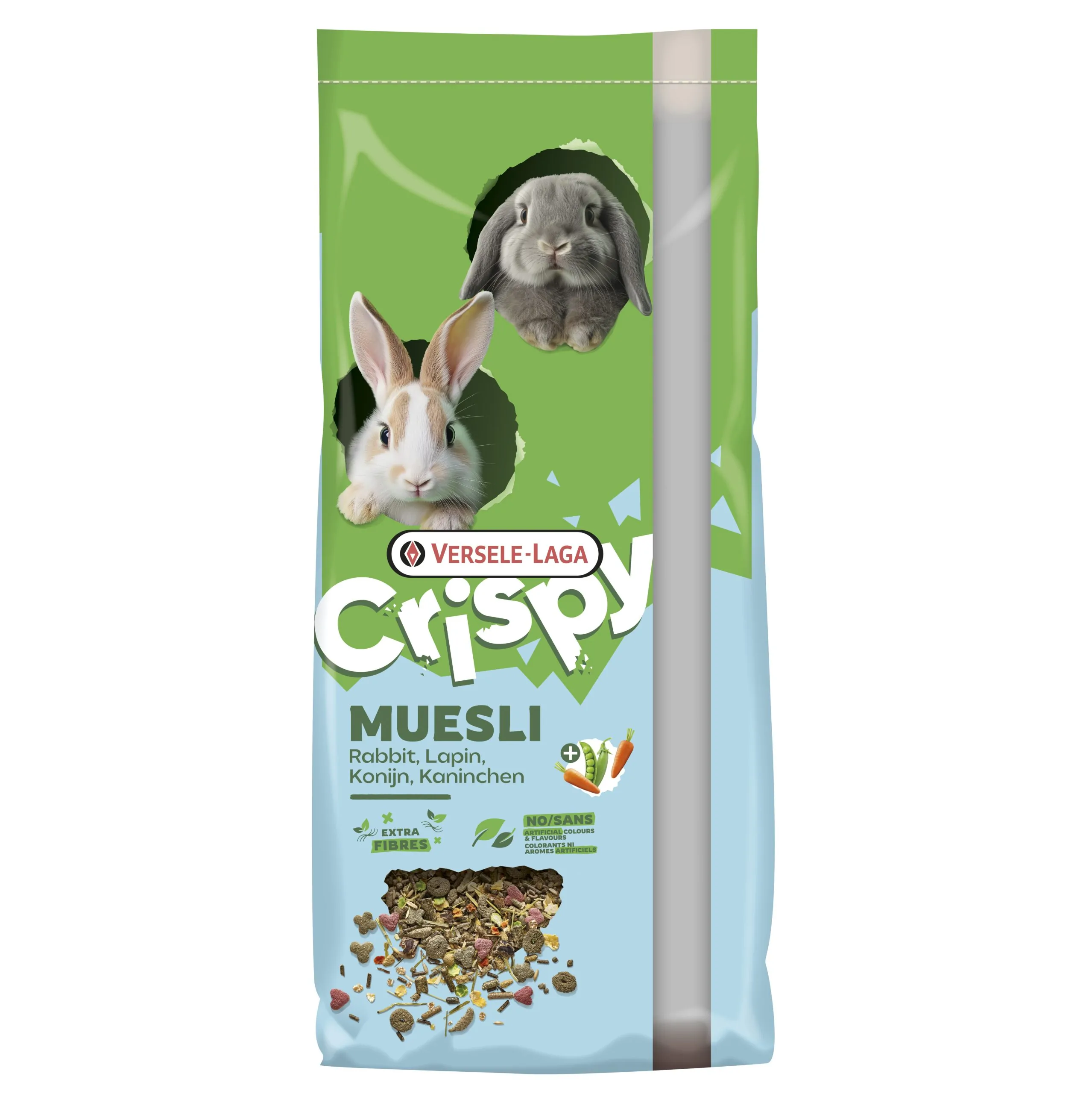 Versele-Laga Crispy Muesli Rabbit Alleinfutter für (Zwerg)Kaninchen
