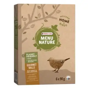 Versele Laga Menu Nature Gourmet Balls / Meisenknödel mit Erdnüssen & Sonnenblumenkernen - ohne Netz 6 x 90g