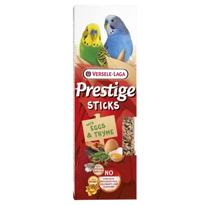 Versele-Laga Prestige Sticks Kleinsittiche mit Ei & Thymian 60g