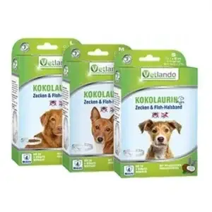 Vetlando Kokolaurin Anti-Zecken & Floh Halsband Hund  > 20 kg   75 cm