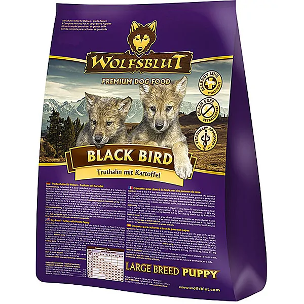 Wolfsblut Large Breed Puppy Black Bird - Truthahn und Süßkartoffel