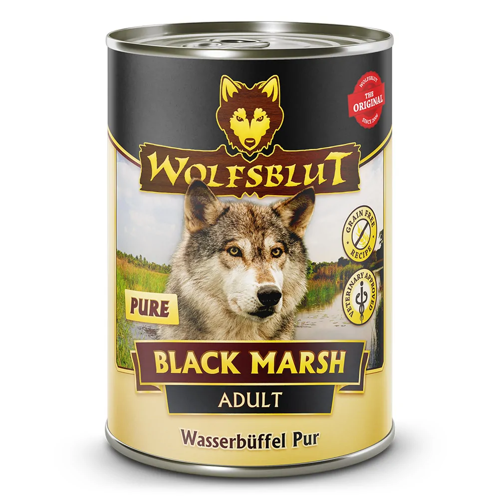 Wolfsblut Adult Black Marsh Pure - Wasserbüffel Pur 395g Dose