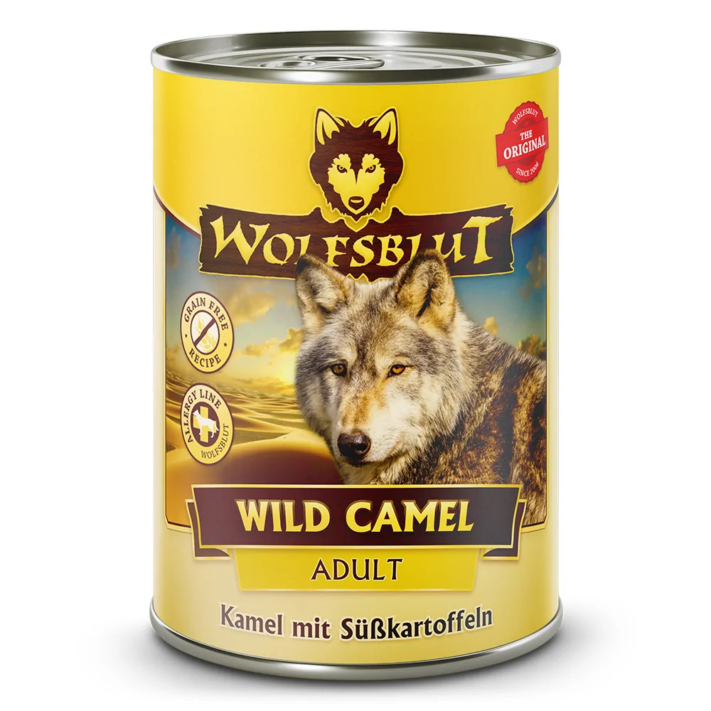 Wolfsblut Adult Wild Camel - Kamel mit Süßkartoffeln 395g Dose