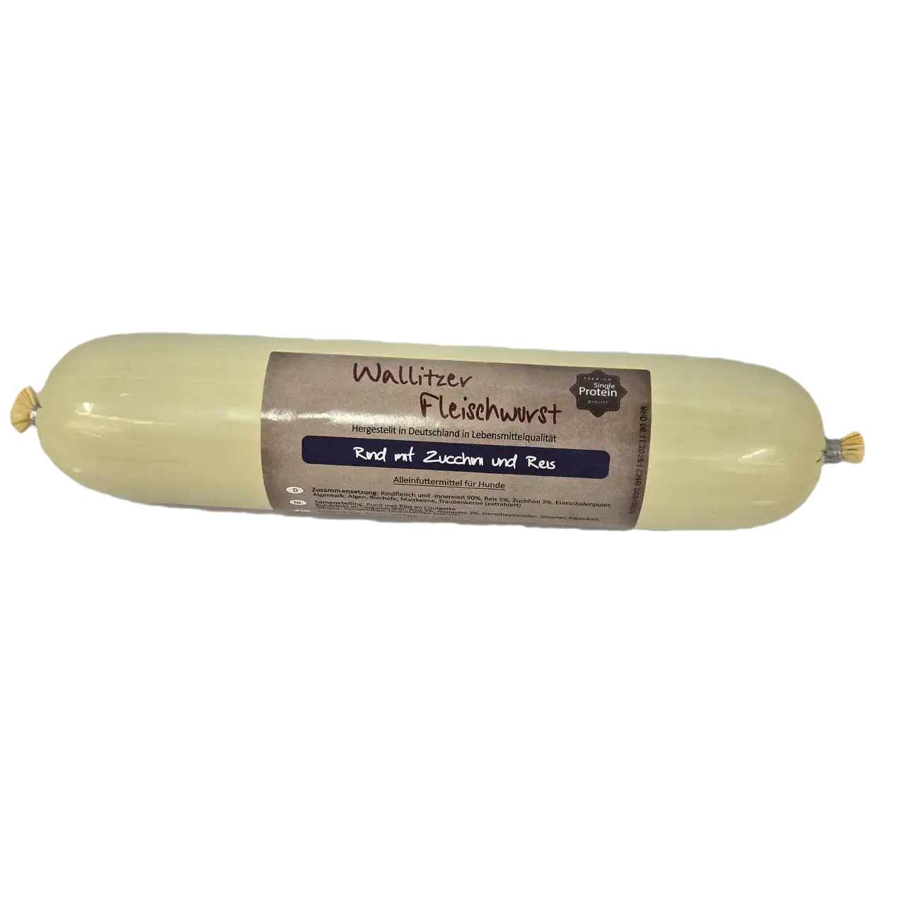 Wallitzer Fleischwurst Rind mit Zucchini & Reis 400g