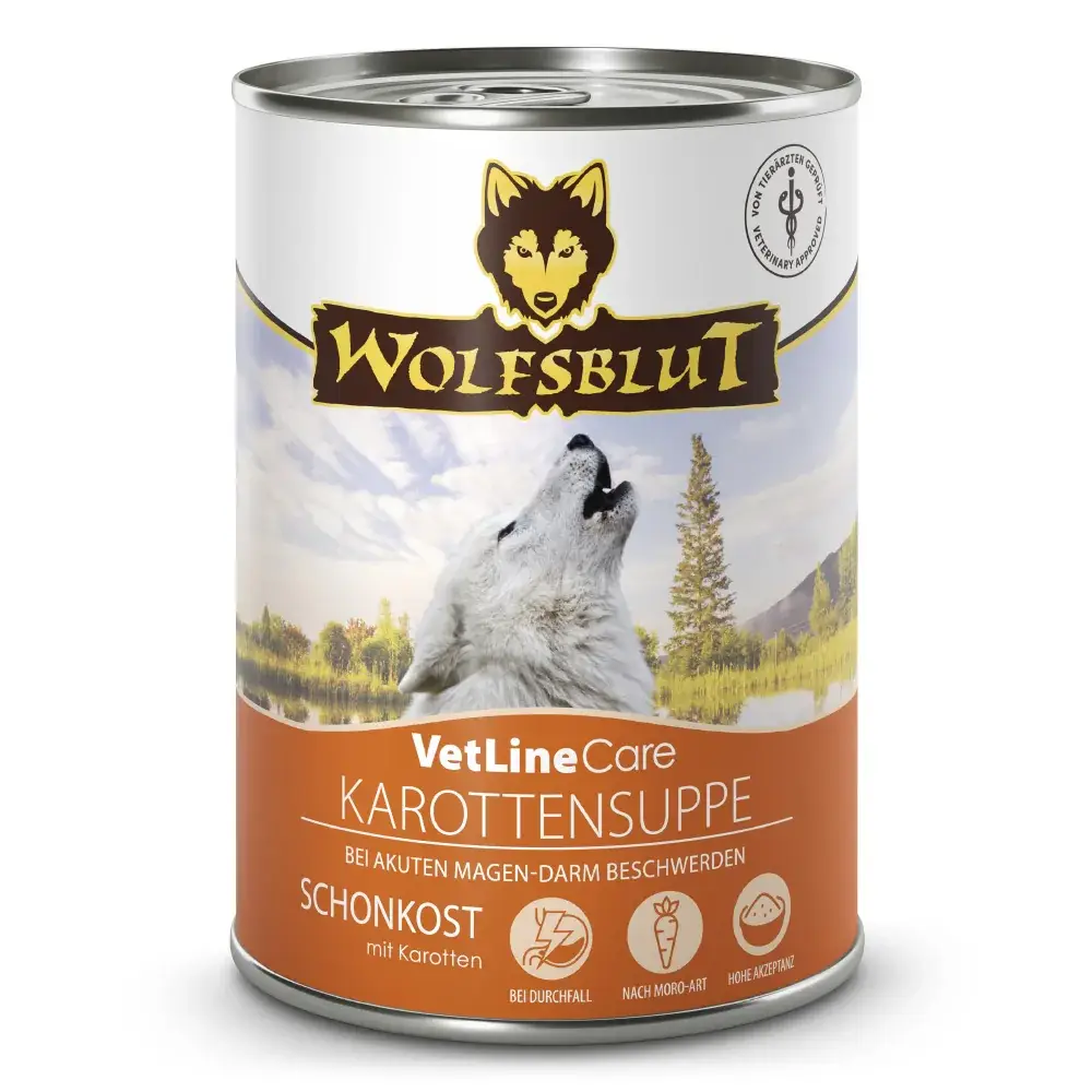 Wolfsblut Vet Line Care Karottensuppe 395g - Dose
