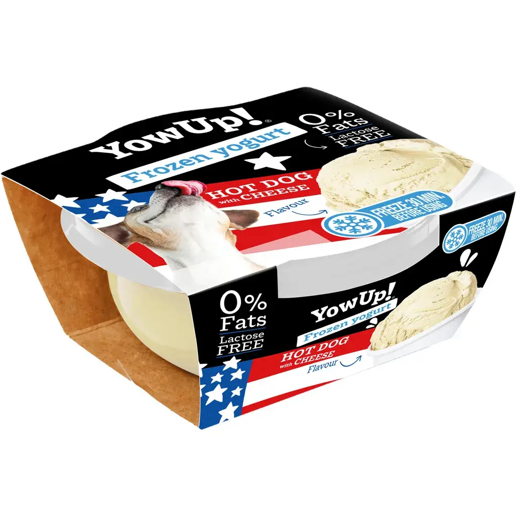 YowUp! Frozen Yoghurt Hot dog mit Käse – Bild 2