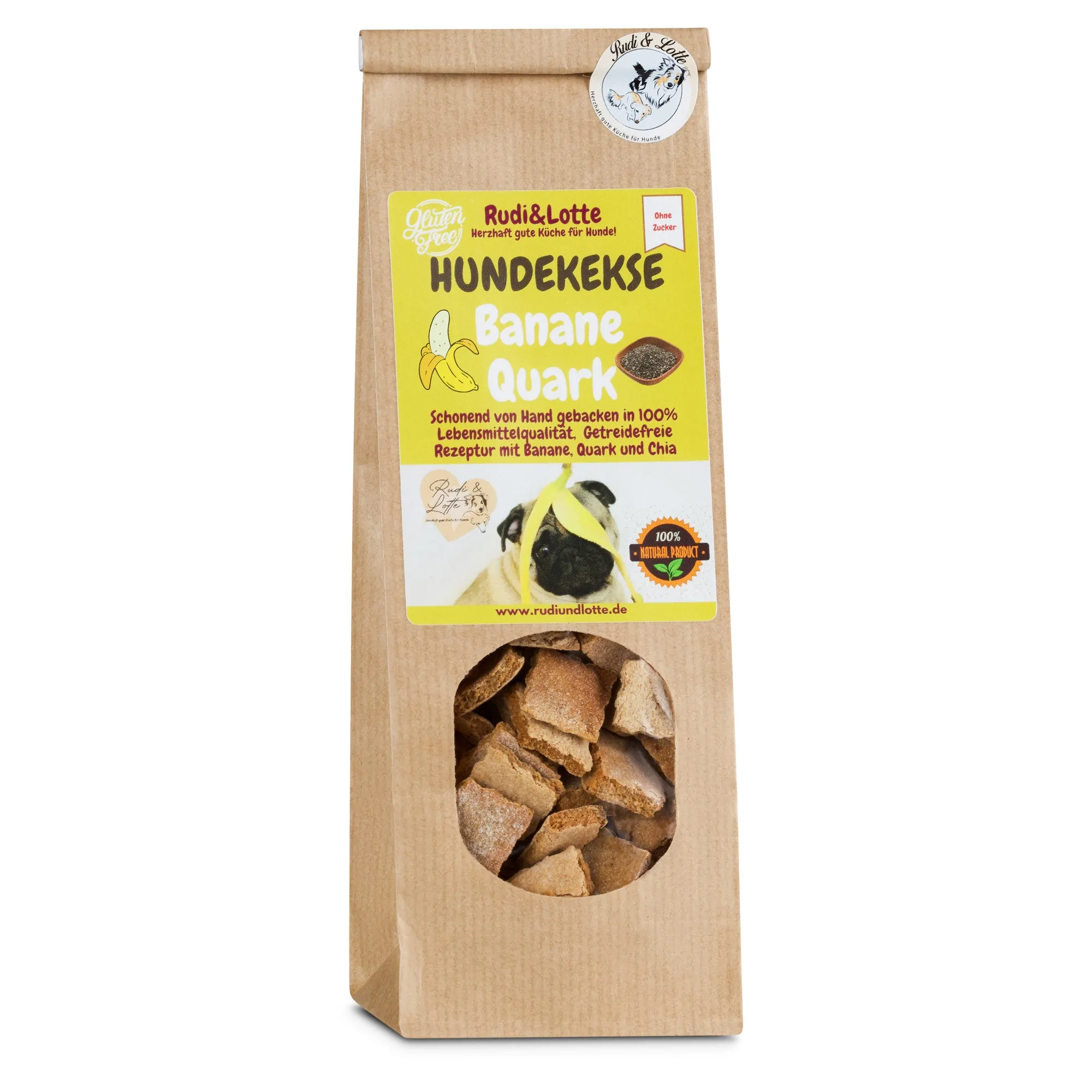 Rudi&Lotte - Banane Quark Kekse Glutenfrei 100g
