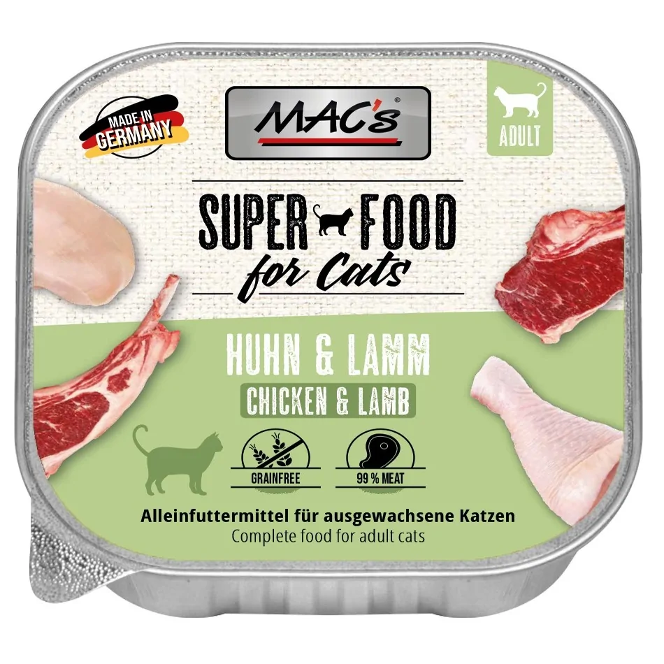 Mac´s - Katzen Schale - Huhn & Lamm 100g