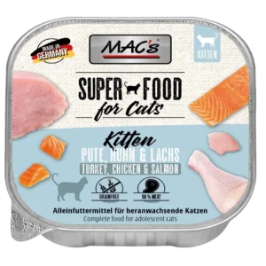 Mac´s - Katzen Schale Kitten – Pute, Huhn & Lachs 100g